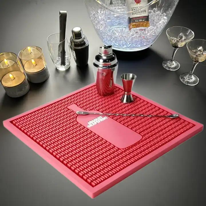 Rubber Bar Mats Non-Slip Bar Service Spill Mat Bar Table Mat