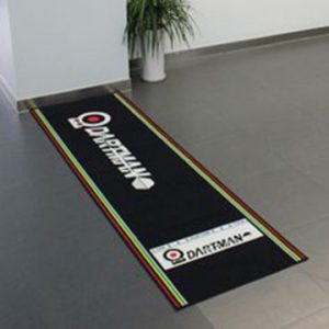 Advertising branded loop pile dart floor mat with company logo in China