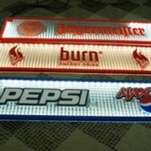 Bar top accessories custom rubber led bar mat luminous mat led light mat