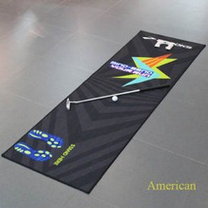 Brand new indoor putting green golf practice mats with customized printed logo design