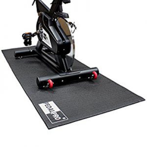 Cheapest price shock resistant exercise biketrainer floor protector mat with printed logo