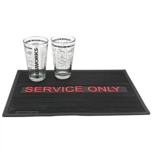 Coffee, Bars, Restaurants Custom Logo Cocktail Beer Pub Rubber Bar Service Counter Mats Soft PVC Barmat