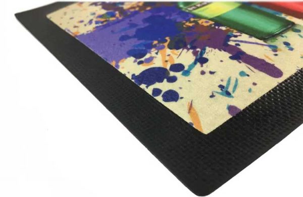 Custom Full Color Printed Pub Mats Felt Top Knitted Polyester Fabric Barmat Dye Sublimation NBR Rubber Bar Runners