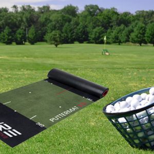 Custom indoor and outdoor golf putting mat with printed logo