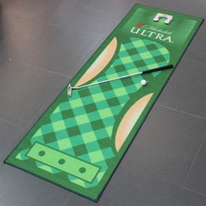 Customized indoor golf net and mat golf putting practice mat golf driving pad