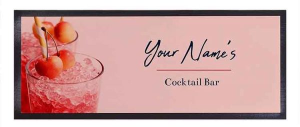 Durable Custom Polyester Felt Fabric Rubber Beer Bar Runners Printed Barmat Pub Bartender Whiskey Bar Mats