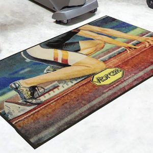 High definition trade show floor mat with imprint logo and design