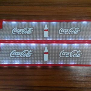 LED oem logo soft pvc rubber vinyl branded bar mats bar accessories