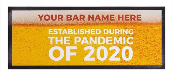 Stain-resistant Custom Printed Rubber Bartender Bar Runner Heat Transfer Water-absorbent Polyester Felt Drink Bar Top Mats