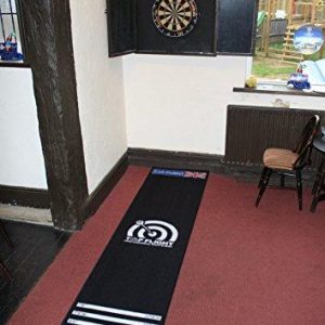 Top flight professional darts board mat dart oche throwing distance marker non-slip rubber backing