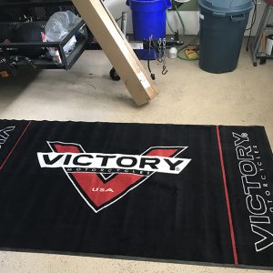 Motorcycle Spare Parts FIM Approved Liquid-Proof Victory Rubber Mat For Motorcycle Dirt Bike Garage Mat