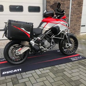 Oil And Water Resistant Ama Approved Custom Printed Nylon Non Slip Ducati Rug Motorcycle Floor Mat