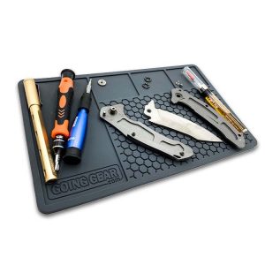 Heavy Duty & Anti-slip Custom Knife Cleaning & Repair Tool Rubber Utility Pit Mat Logo Maintenance Workbench Mat