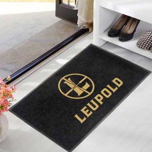 Leupold Custom Logo Printed Carpet Floor Mat PVC Rubber Area Rug Outdoor Indoor Business Commercial Entrance Mat