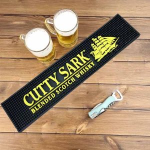 Custom Logo Soft PVC Pub Beer Drip Service Bar Mat Counter Top Rail Spill Drink Barmat Bartender Rubber Cocktail Mats