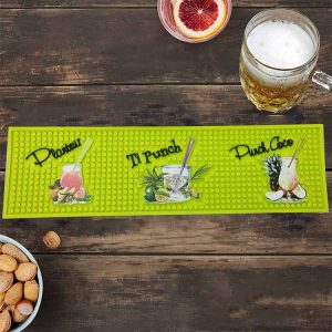 Premium Soft PVC Bar Runner Custom Bartender Rail Spill Service Mat Versatile and Durable Rubber Beer Bar Mats