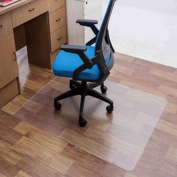 Home Office Anti Slip Under Desk Mat Low Pille Floor PVC Protector Rug Hardwood Hard Floor Rectangle Chair Mat