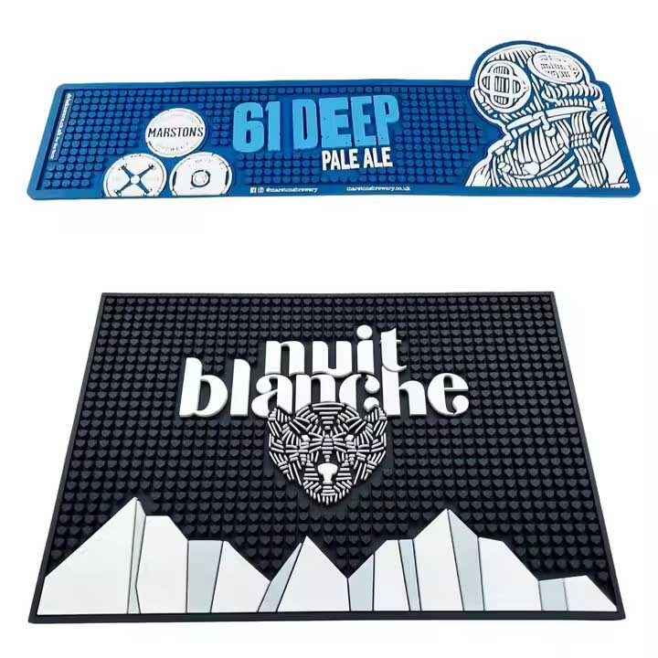 61 Deep Pale Ale Beer Custom Cocktail Bar Runner Mat Bartender Whiskey PVC Spill Drip Mat Pub Funny Bar Mats