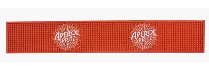 Aperol Spritz Custom Collectable Bar Glass Drying Mats Counter PVC Service Bar Mat Cocktail Rubber Bar Drip Mats