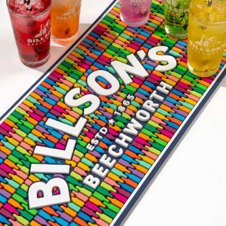 Billson's Brewing Branded Collectable Service Beer Drip Mats Barmat Cocktail Bar Top Runners Whiskey Glass Mats For Bar