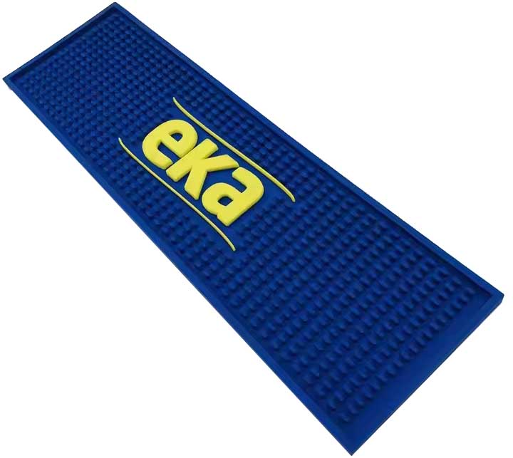 Cerveja Eka Custom Pub Counter Top Bar Runner Bartender PVC Barmat Cocktail Rubber Beer Drip Mats For Glasses