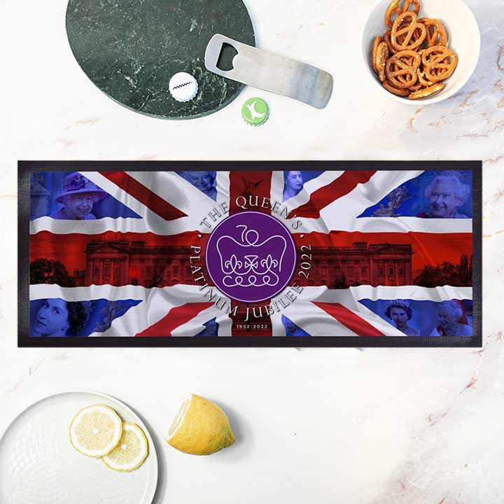 Full Color Printed Custom Pub Rubber Bar Runner Heat Transfer Graphic Fabric Top Cloth Bar Mats Collectable Beer Mats