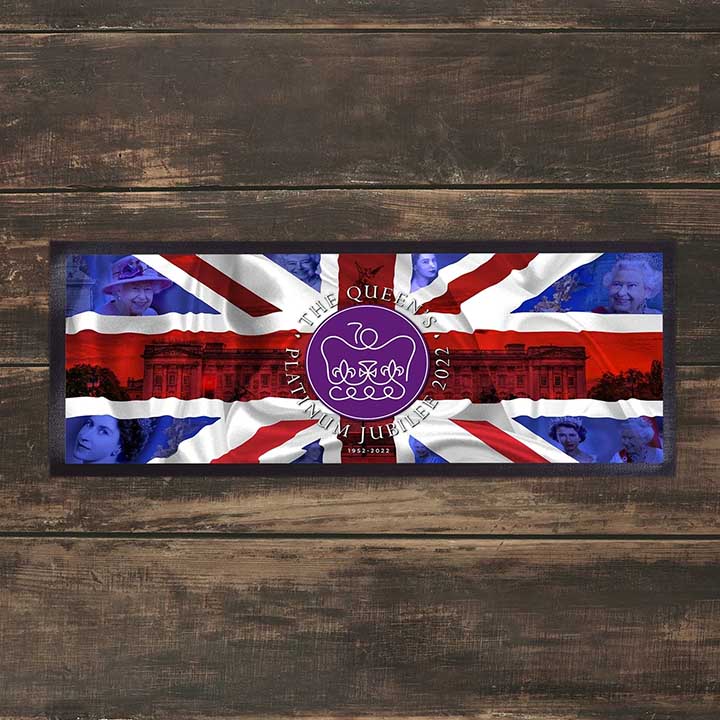 Full Color Printed Custom Pub Rubber Bar Runner Heat Transfer Graphic Fabric Top Cloth Bar Mats Collectable Beer Mats