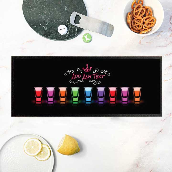 Water-absorbent Pub Collectable Polyester Top Barmat Vintage Custom Rubber Bar Beer Mats Cloth Felt Cocktail Mats
