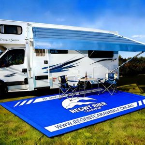 China Factory Custom Logo Waterproof Outdoor Rugs, Plastic Reversible Carpet Rug, Large Floor Mat For RV, Patio, Deck, Picnic, Beach, Camping