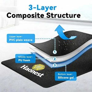 Custom Logo Exercise Workout Mat – Design Your Own Non-Slip Training Mat Full-Color Personalized Fitness Mat for Home Gym, Yoga, and Promotional Events