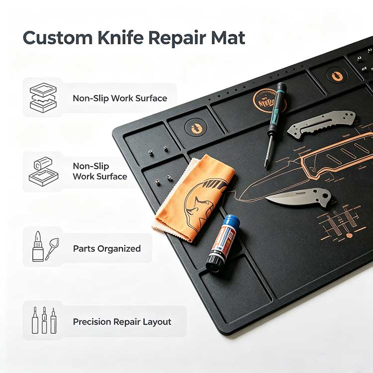 Custom Knife Takedown Mat Your Organized Knife Repair Station