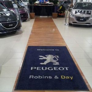 Automobile tradeshow demonstration floor mat adverting printed logo mat