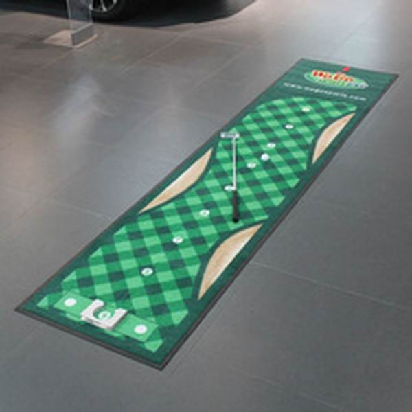Best indoor golf hitting mat and outdoor putting green with personalized design and logo