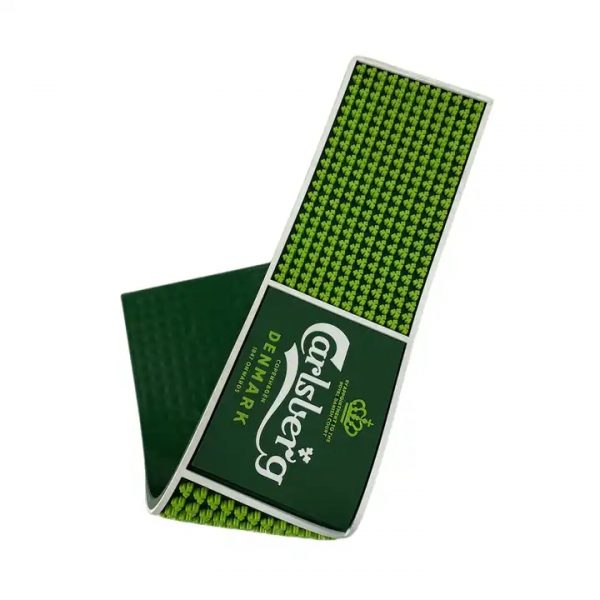 Carlberg Promotional Custom Pub Beer Bar Mats and Personalised Rubber Bar Spill Mats With Logo