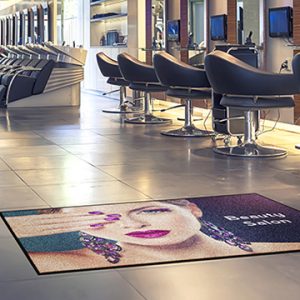 Custom beauty salon Heavy duty door mat with printed logo