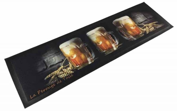 Heat Transfer Printed Vintage Cocktail Beer Mat Dye Sublimation Polyester Fabric Felt Top Pub Rubber Bar Runner Mat