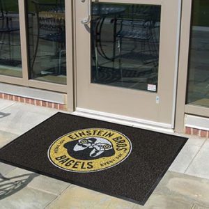 Logo printed outdoor entrance carpet all weather floor mats