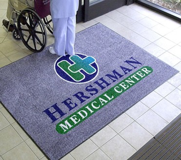 Medical drug shop entrance door mat pharmacy store commercial entryway floor mat with imprint logo