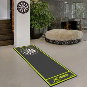 Custom Oem printed rubber dart board floor mat with throw line for dart practice