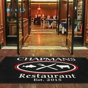 Restaruant & shop door mat with printed logo weather guard floor mats