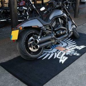 Oil And Water Resistant Harley Davidson Accessories Custom Harley Davidson Motorcycle Garage Mat