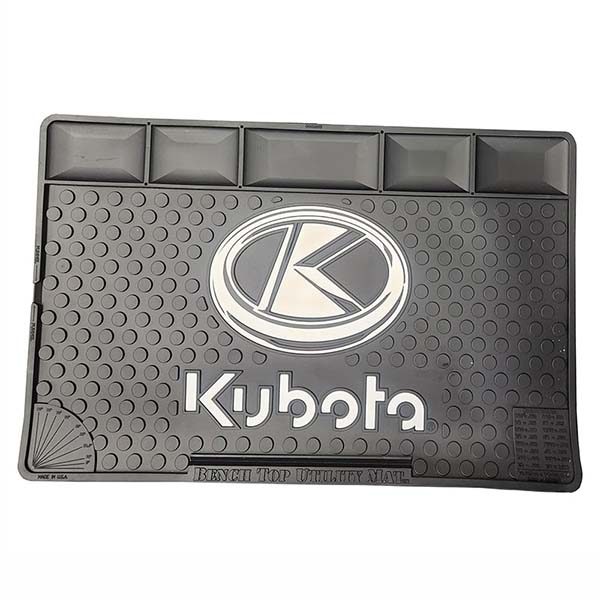 Kubota Workshop Garage Oil and Gas Resistant Custom Tool Box Pinning Tech Mat Workbench Rubber Utility Mat