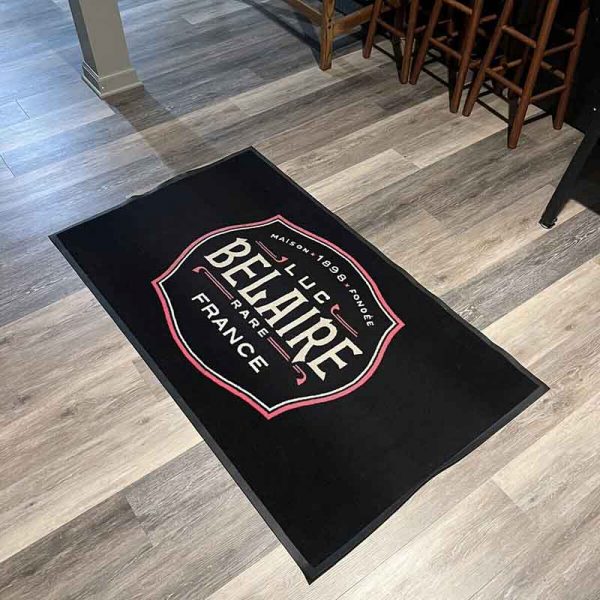 Luc Belaire Pos & Pop Entrance Carpet Retail Shop Heavy Duty Rubber Floor Mats Custom Entry Welcome Front Door Mat