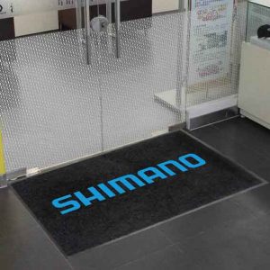 Shimano Bike Business Promotional POS Rubber Entrance Carpet Door Mat Personalised Company Floor Mat With Logo