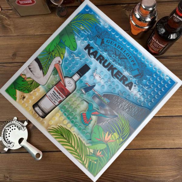 Karukera Rhum Wine Personalised Photo PVC Printed Beer Mat
