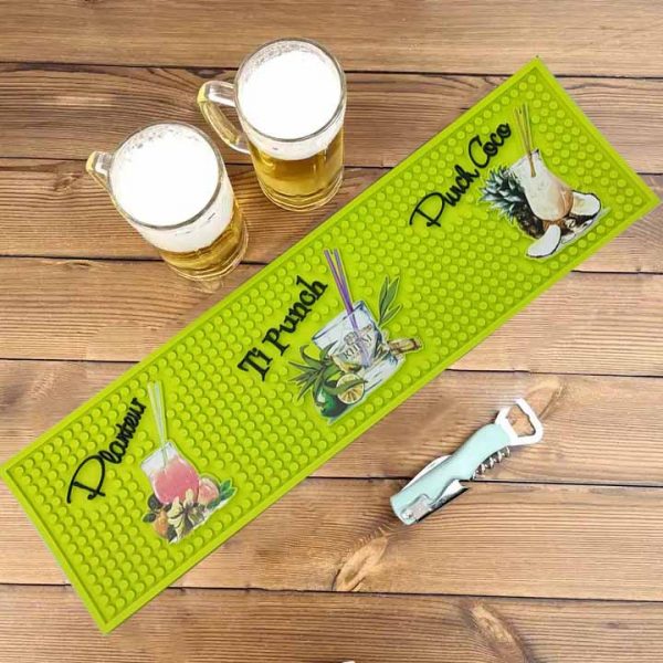 Premium Soft PVC Bar Runner Custom Bartender Rail Spill Service Mat Versatile and Durable Rubber Beer Bar Mats