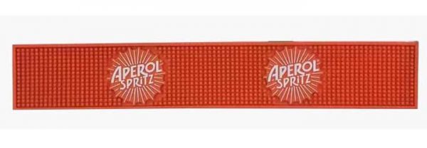Aperol Spritz Custom Collectable Bar Glass Drying Mats Counter PVC Service Bar Mat Cocktail Rubber Bar Drip Mats