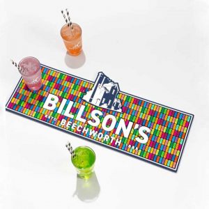Billson's Brewing Branded Collectable Service Beer Drip Mats Barmat Cocktail Bar Top Runners Whiskey Glass Mats For Bar