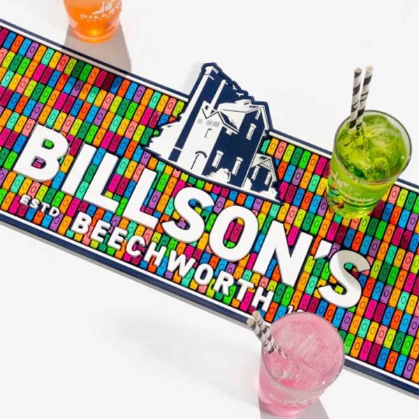 Billson's Brewing Branded Collectable Service Beer Drip Mats Barmat Cocktail Bar Top Runners Whiskey Glass Mats For Bar