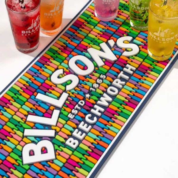 Billson's Brewing Branded Collectable Service Beer Drip Mats Barmat Cocktail Bar Top Runners Whiskey Glass Mats For Bar